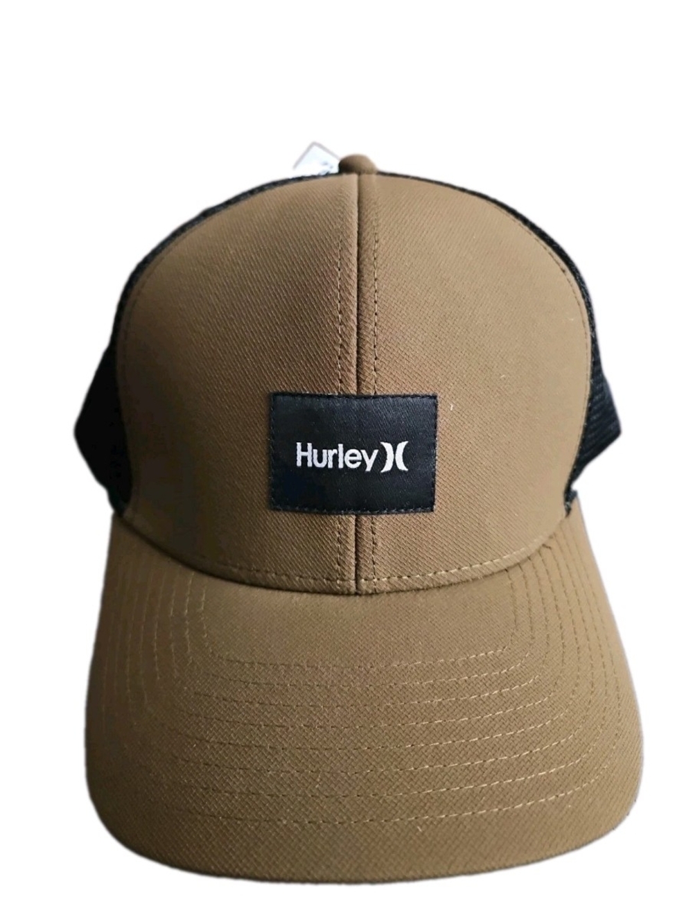 Hurley Men's mixed color Mesh Trucker Cap with Brown Brim